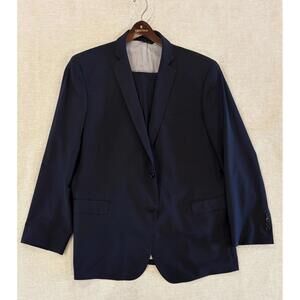 Brooks Brothers Suit Mens 46L 38W Navy Explorer Regent Fit 2 Button Two Piece